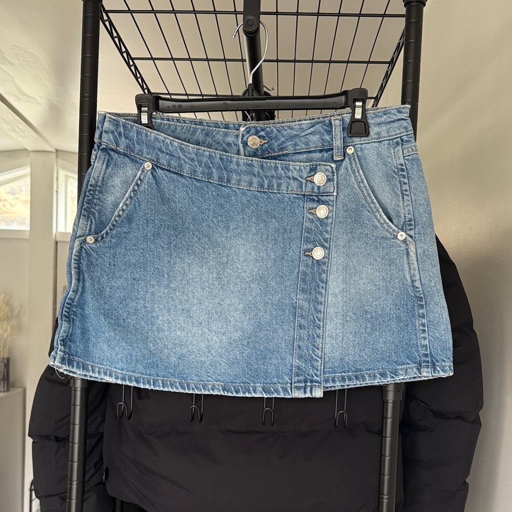 Free People Denim Mini Skirt